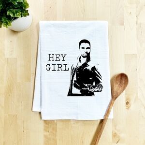 "Hey Girl" Bridgerton Funny Kitchen Towel
